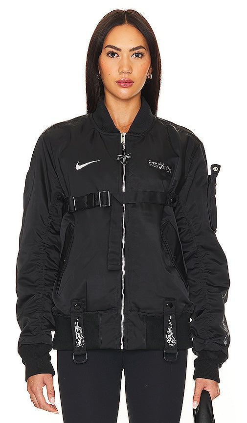 Nike X Meg Thee Stallion Bomber Jacket in Black