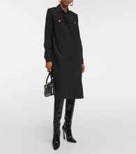 Nili Lotan Adelaide silk midi shirt dress