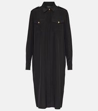 Nili Lotan Adelaide silk midi shirt dress