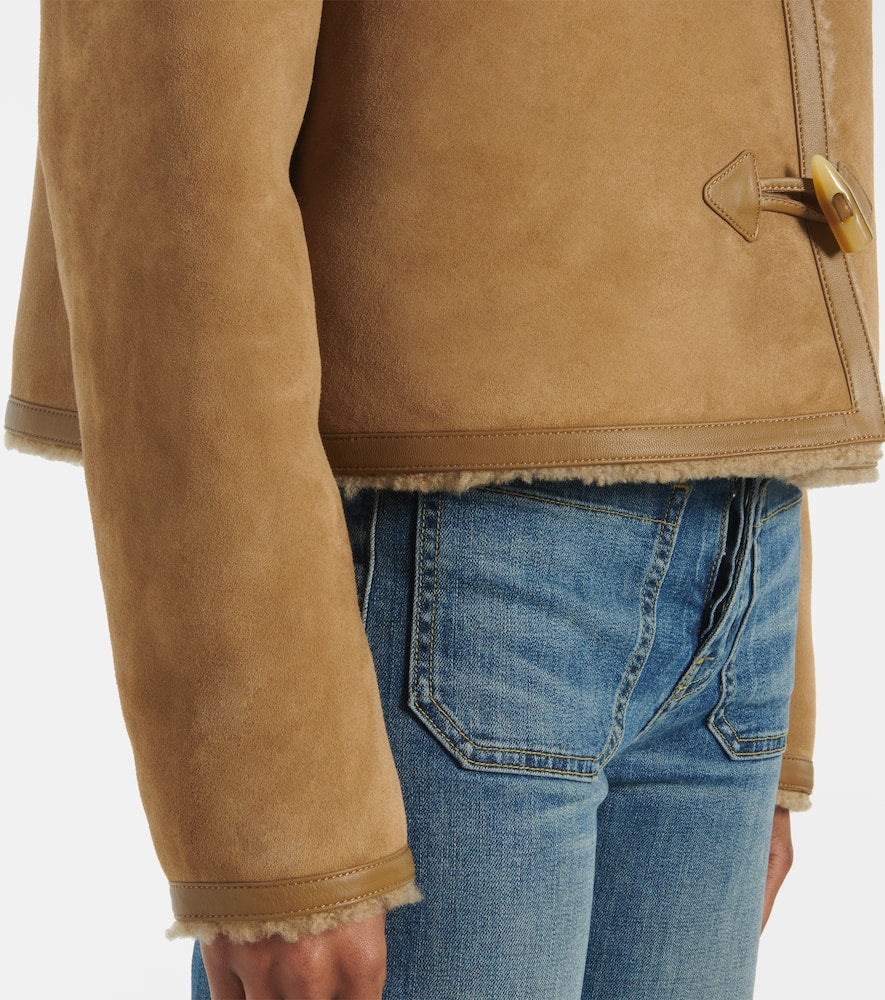 Nili Lotan Benoite shearling-lined suede jacket