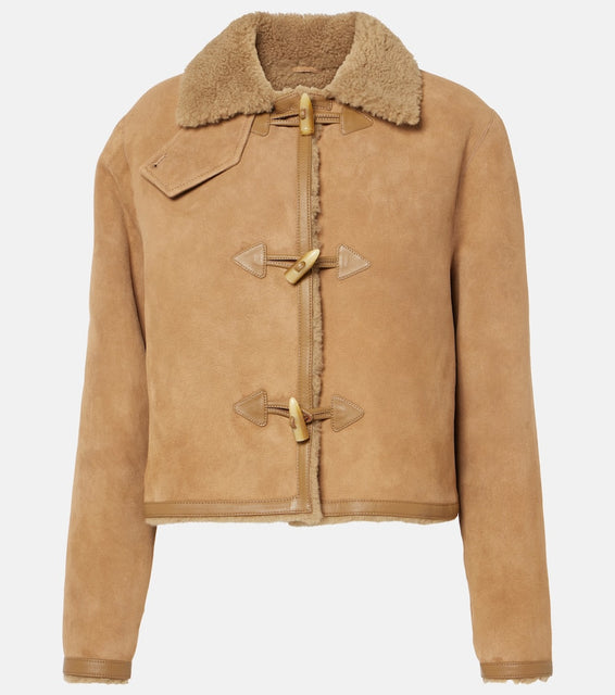 Nili Lotan Benoite shearling-lined suede jacket