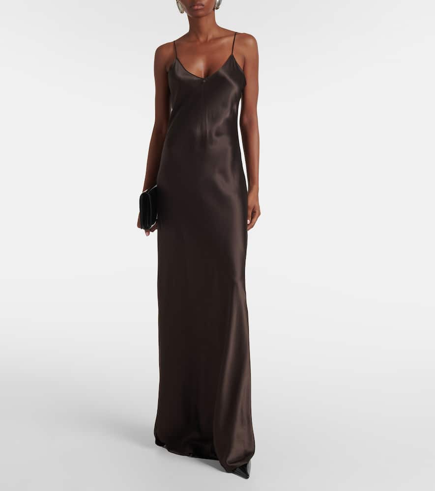 Nili Lotan Cami silk charmeuse gown