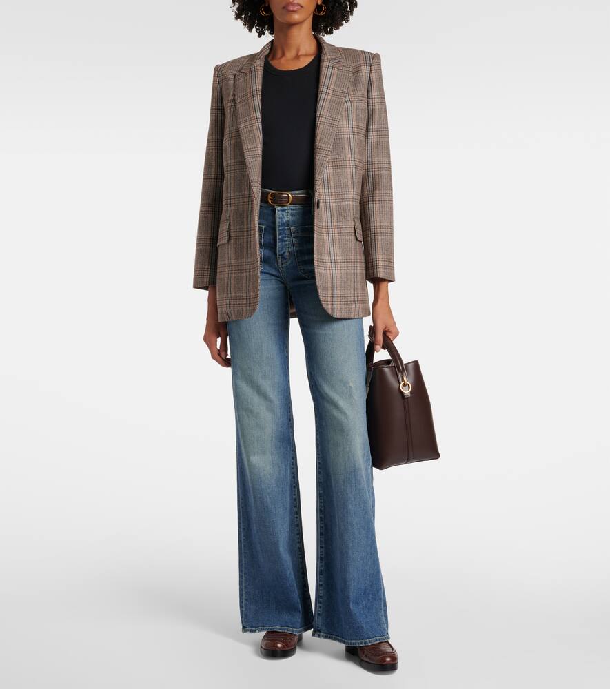 Nili Lotan Diane plaid wool blazer