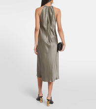 Nili Lotan Eglantine halterneck silk midi dress