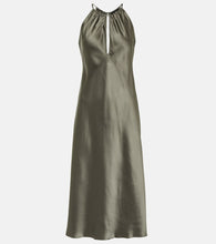 Nili Lotan Eglantine halterneck silk midi dress