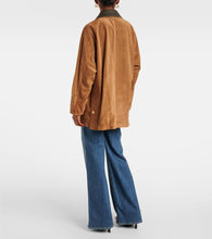 Nili Lotan Kedem leather-trimmed suede jacket