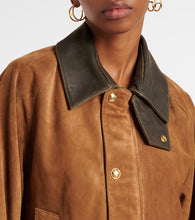 Nili Lotan Kedem leather-trimmed suede jacket