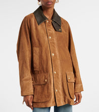 Nili Lotan Kedem leather-trimmed suede jacket