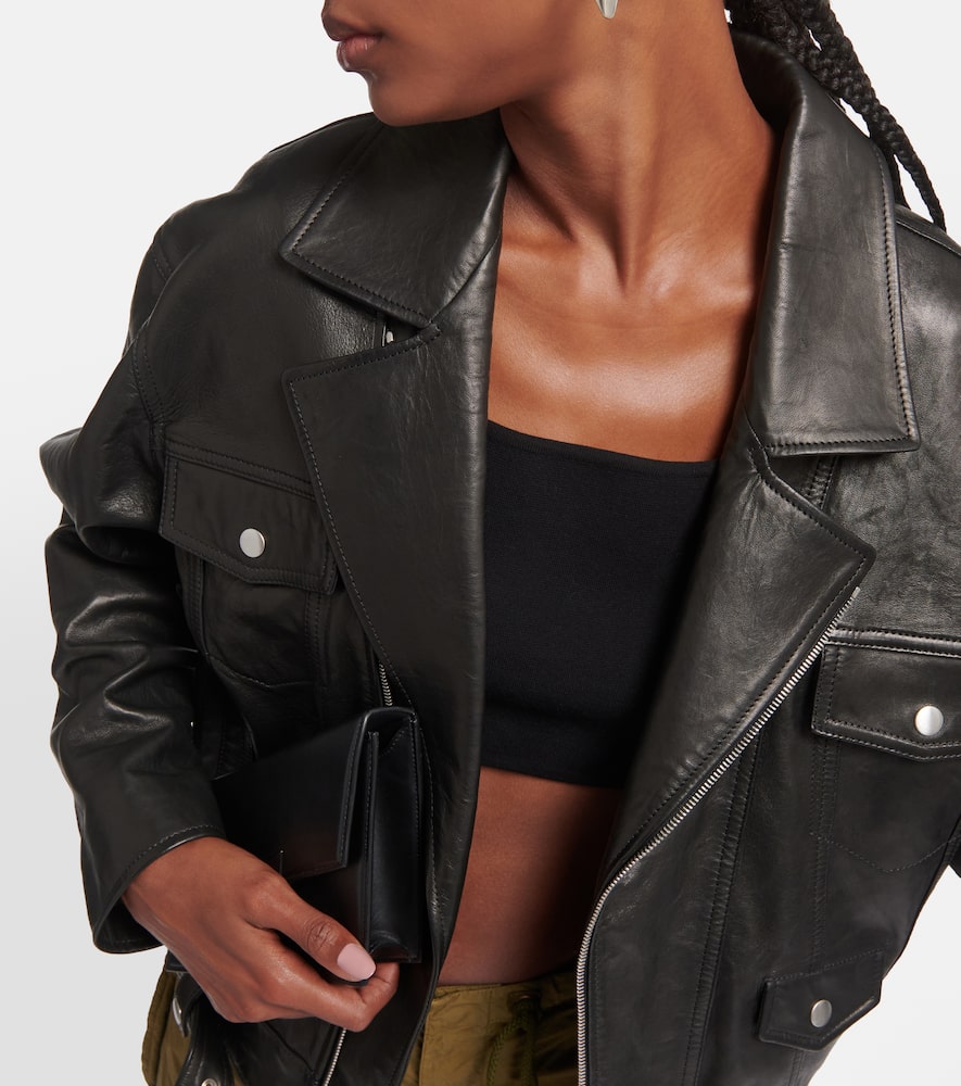 Nili Lotan Lenny leather biker jacket