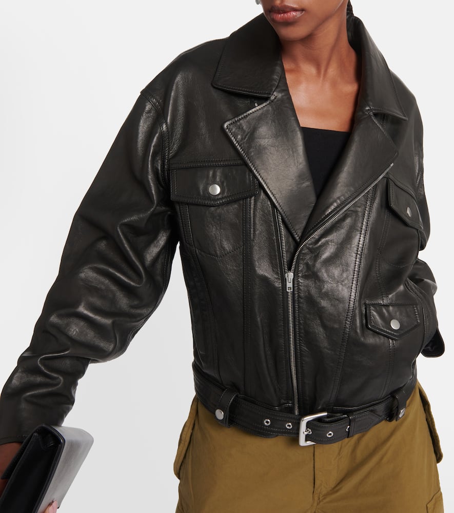 Nili Lotan Lenny leather biker jacket