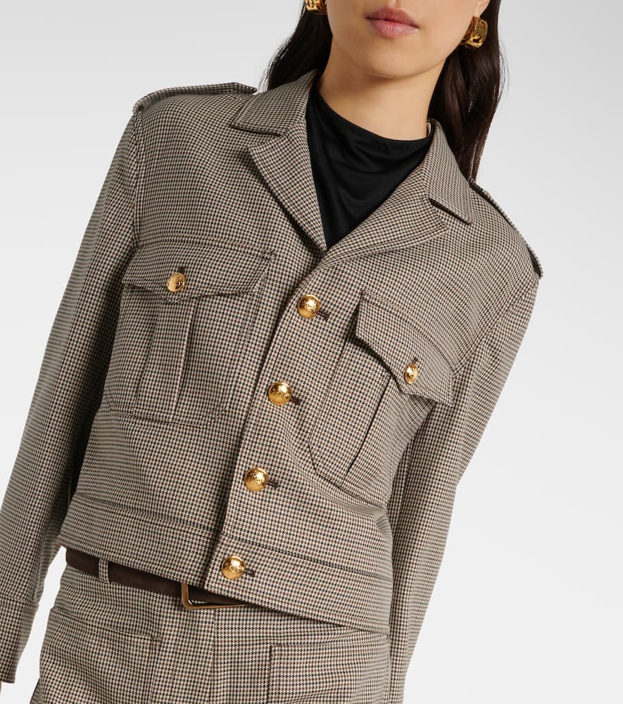 Nili Lotan Lise cropped virgin wool jacket