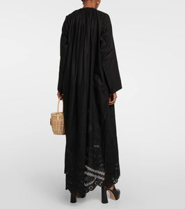 Nili Lotan Nelya embroidered cotton maxi dress