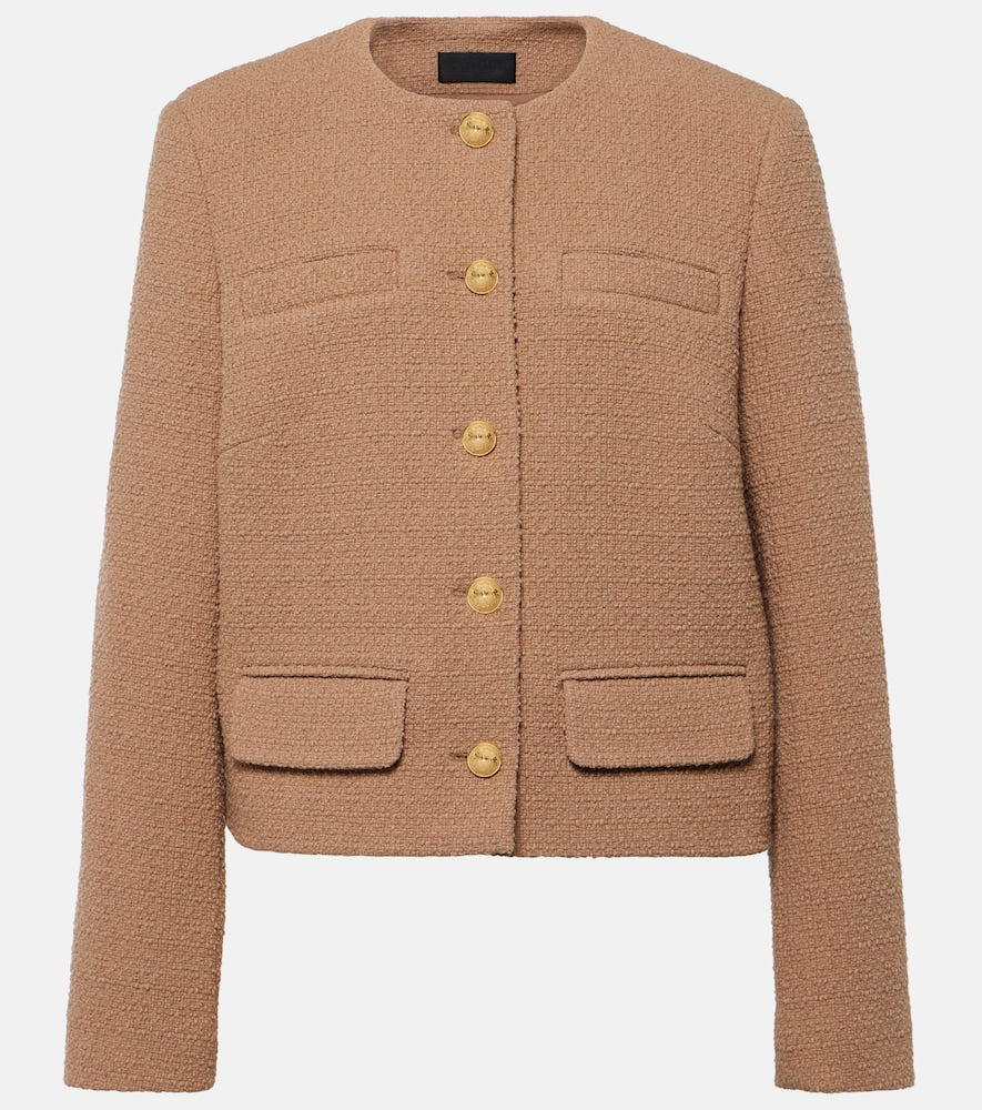 Nili Lotan Paige cropped tweed boucl√É¬© jacket - Nili Lotan Paige 短款粗花呢外套