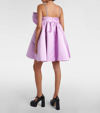 Nina Ricci Bow-detail duchesse satin minidress