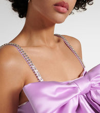 Nina Ricci Bow-detail duchesse satin minidress