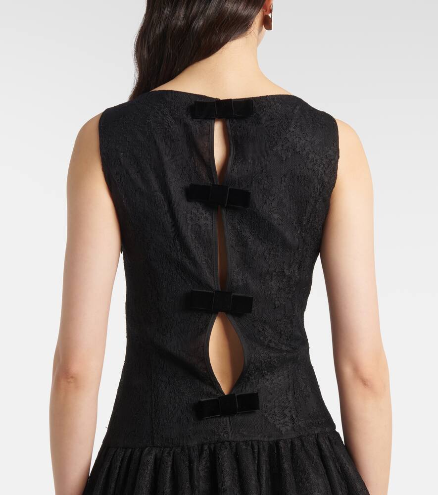 Nina Ricci Bow-detail lace minidress