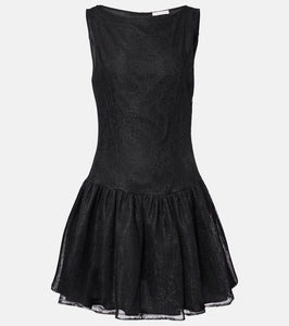 Nina Ricci Bow-detail lace minidress