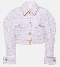Nina Ricci Cropped cotton-blend tweed jacket