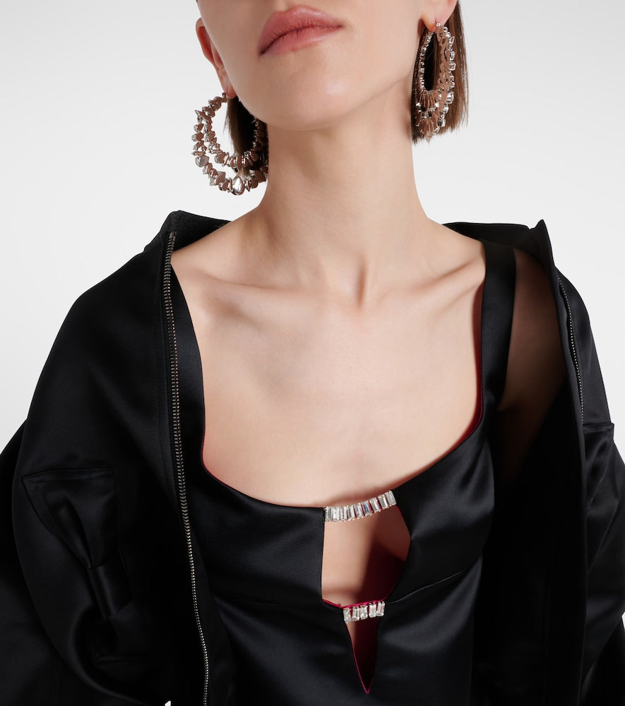 Nina Ricci Cutout satin minidress
