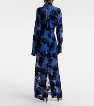 Nina Ricci Devor√É¬© velvet maxi skirt