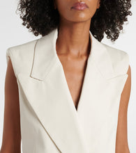 Nina Ricci Double-breasted cotton canvas vest