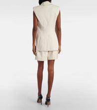 Nina Ricci Double-breasted cotton canvas vest