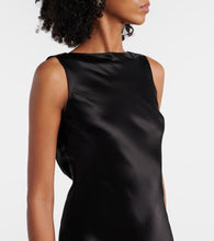 Nina Ricci Draped polka-dot satin gown