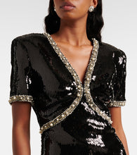 Nina Ricci Embellished sequined minidress