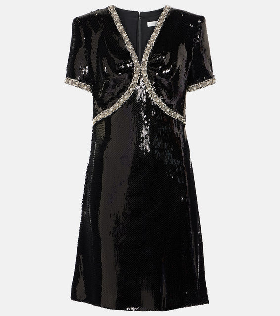 Nina Ricci Embellished sequined minidress