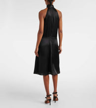 Nina Ricci Gathered halterneck satin minidress