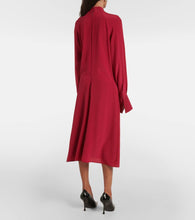 Nina Ricci Gathered silk crêpe midi dress