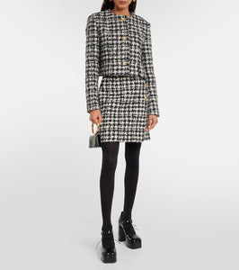 Nina Ricci Houndstooth cropped jacket