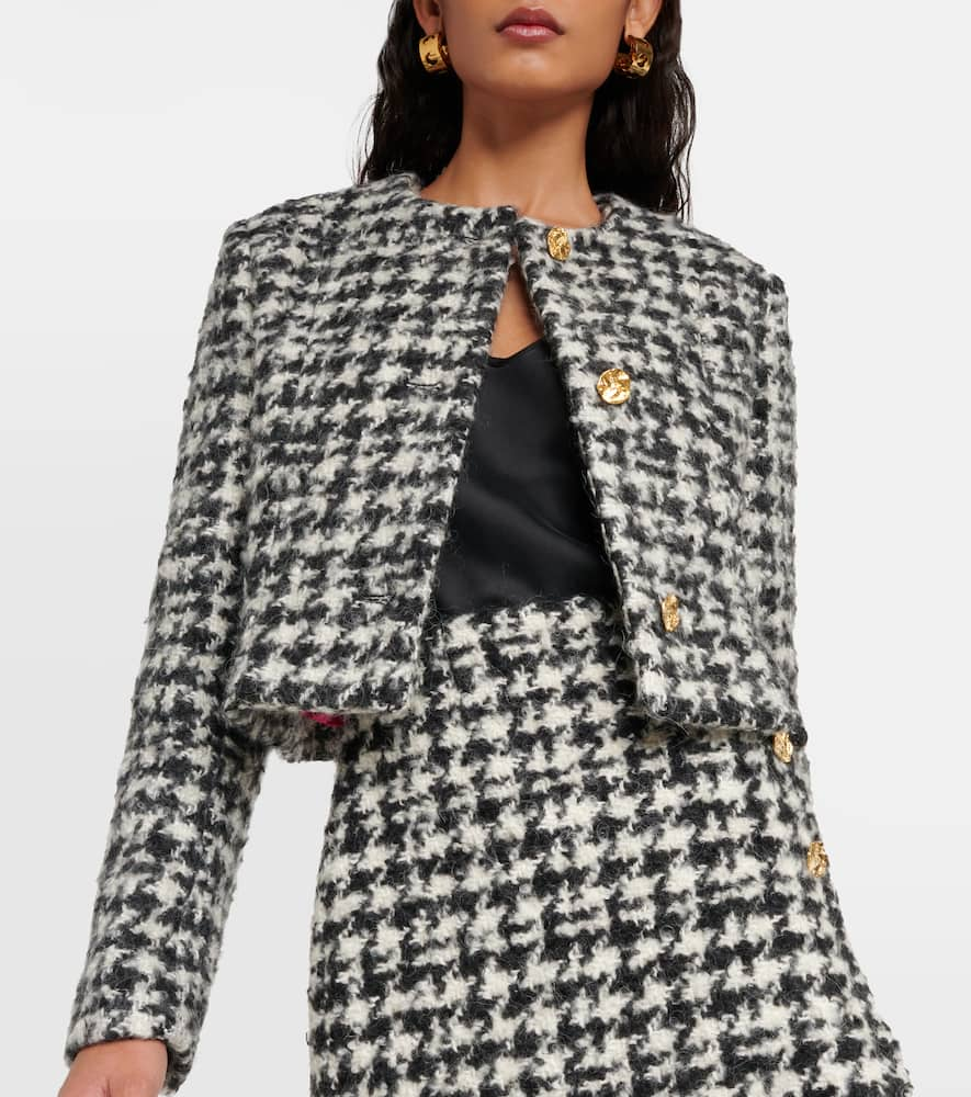 Nina Ricci Houndstooth cropped jacket