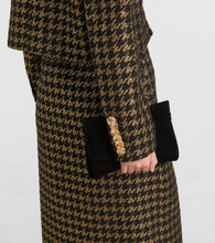 Nina Ricci Houndstooth lam√É¬© tweed jacket