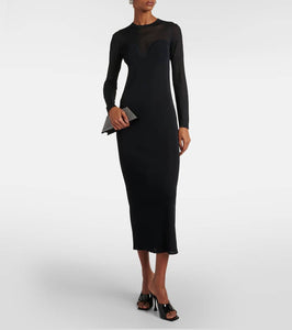 Nina Ricci Mesh semi-sheer maxi dress