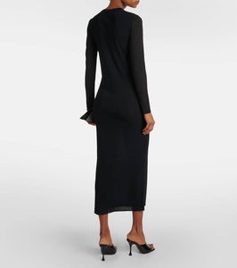Nina Ricci Mesh semi-sheer maxi dress