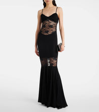 Nina Ricci Paneled lace gown