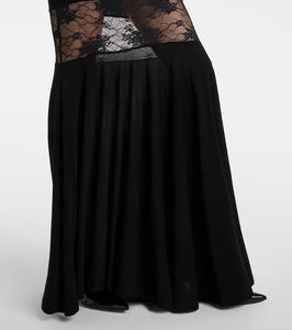 Nina Ricci Paneled lace gown