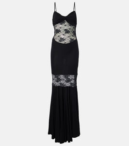 Nina Ricci Paneled lace gown