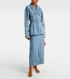 Nina Ricci Peplum denim jacket