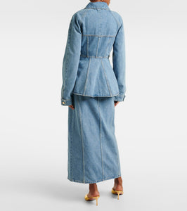 Nina Ricci Peplum denim jacket