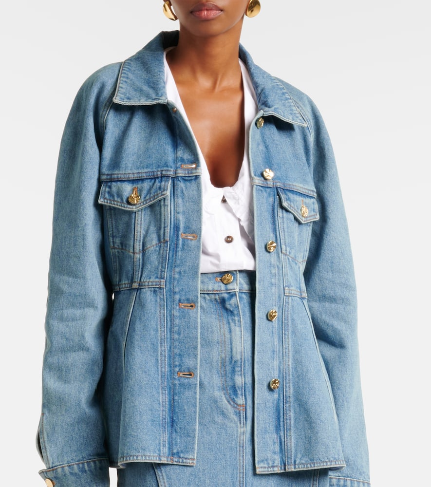 Nina Ricci Peplum denim jacket