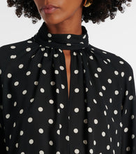 Nina Ricci Polka-dot gathered midi dress