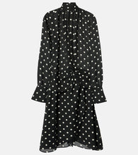 Nina Ricci Polka-dot gathered midi dress. Nina Ricci 波点褶皱中长连衣裙
