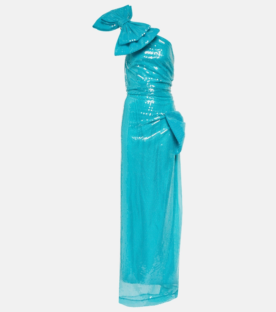 Nina Ricci Sequined asymmetric maxi dress. Nina Ricci 亮片不对称长裙