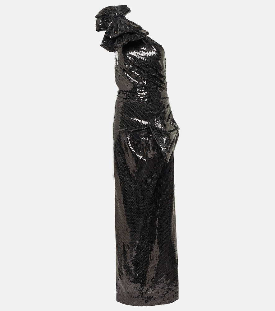 Nina Ricci Sequined one-shoulder gown. Nina Ricci亮片单肩礼服