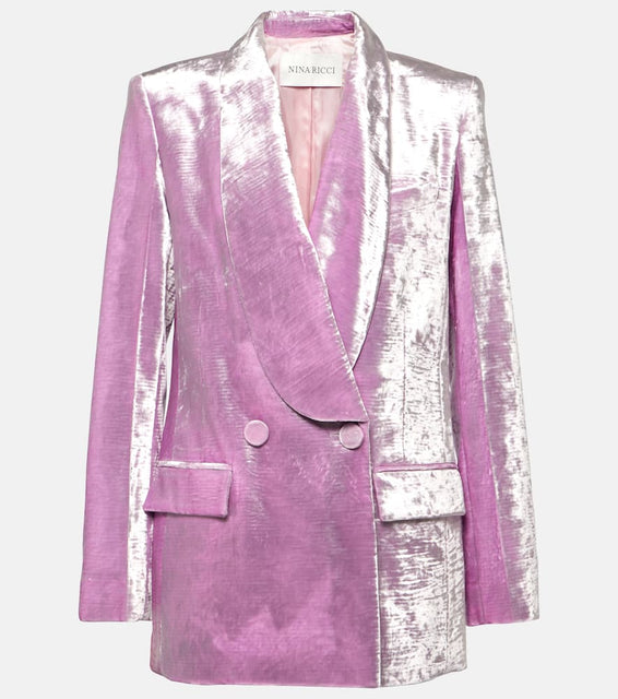 Nina Ricci Single-breasted velvet blazer