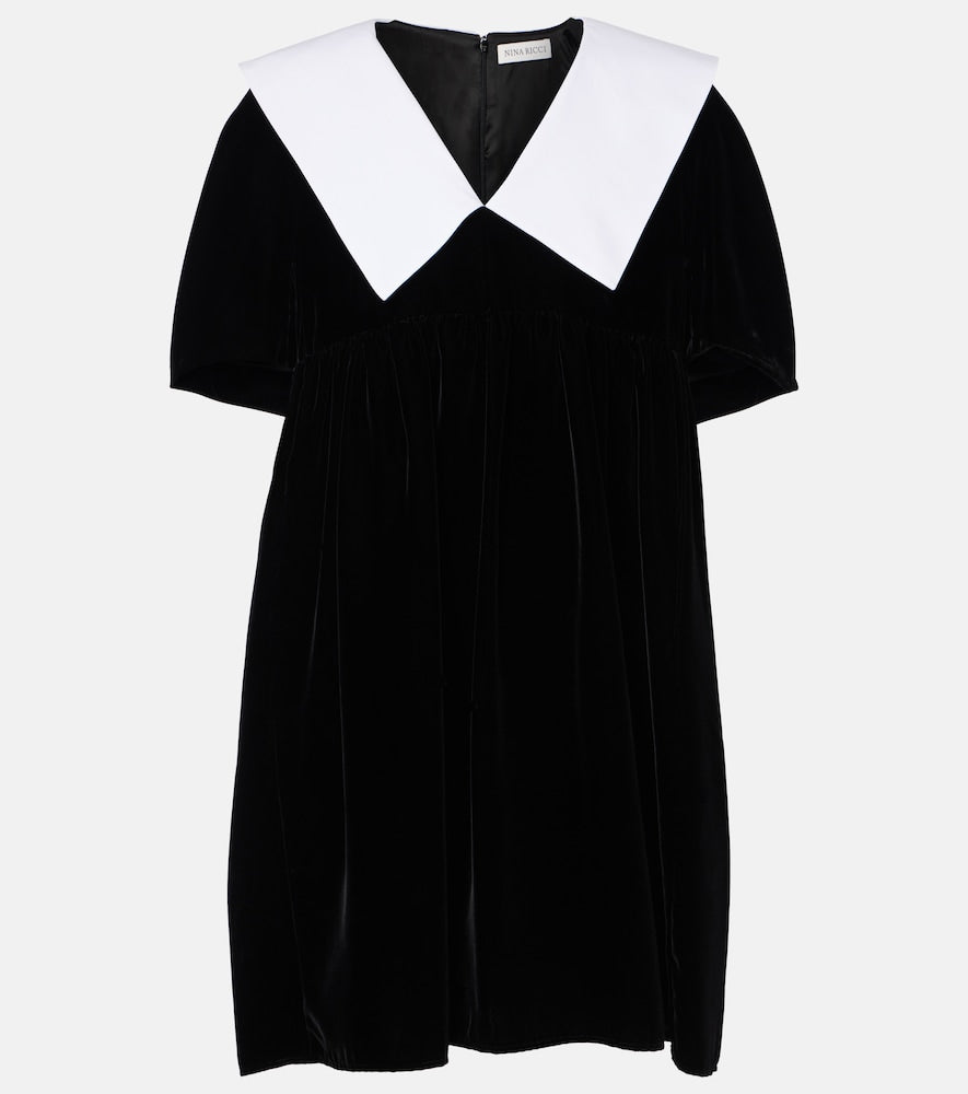 Nina Ricci Velvet minidress. Nina Ricci 丝绒迷你连衣裙