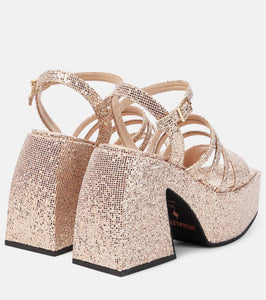 Nodaleto Bulla Chibi glitter platform sandals