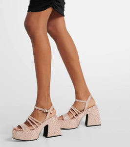 Nodaleto Bulla Chibi glitter platform sandals